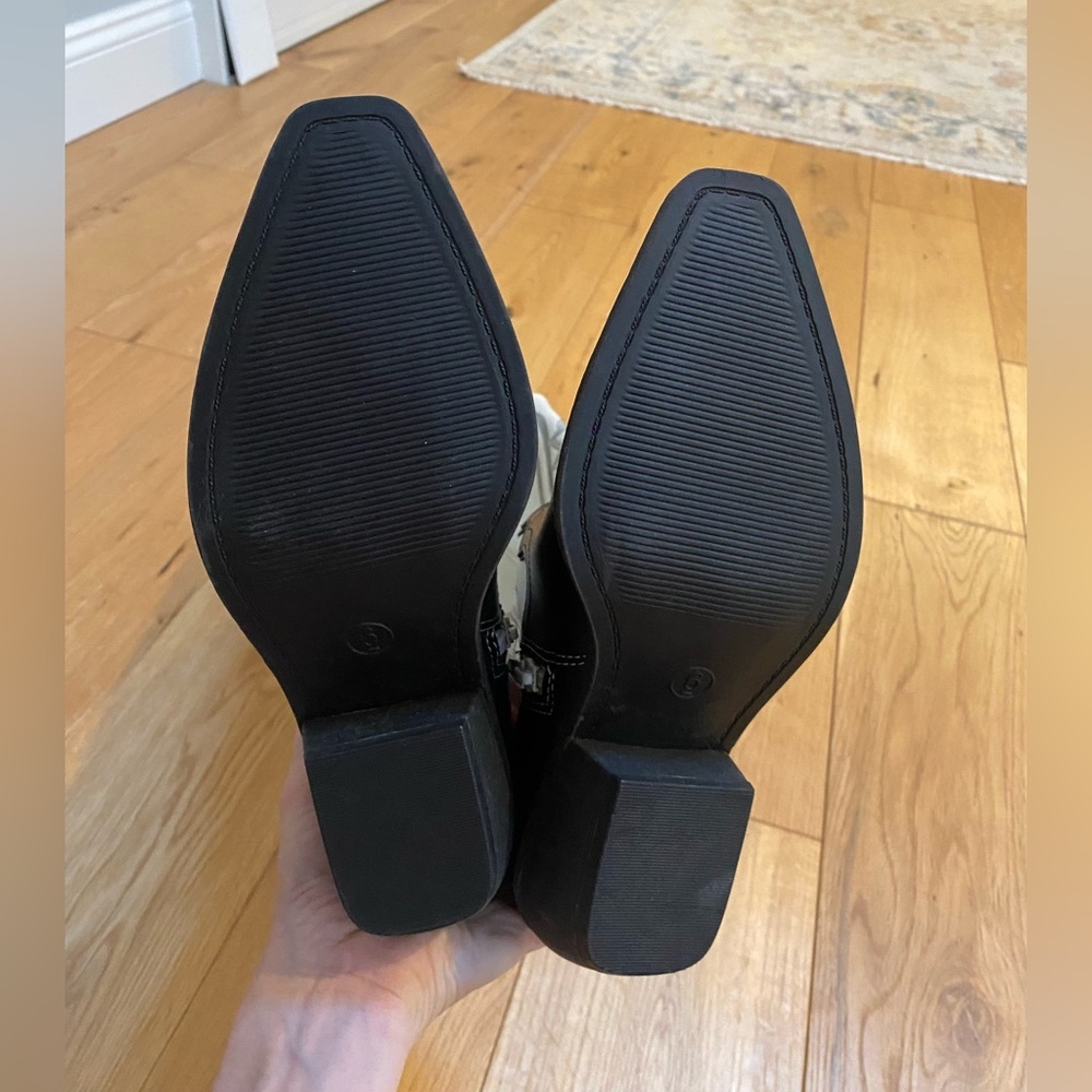 White and Black Tall cowgirl boots - Picture 6 of 11